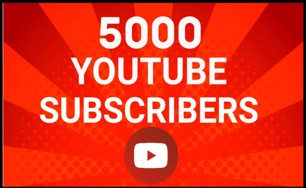 5k YouTube Subscribers Non Drops