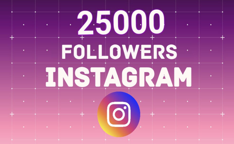 25k Instagram followers Non_Drops Cheap Price