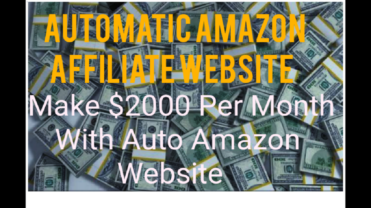 I will create  auto Amazon  Affiliate Website For you