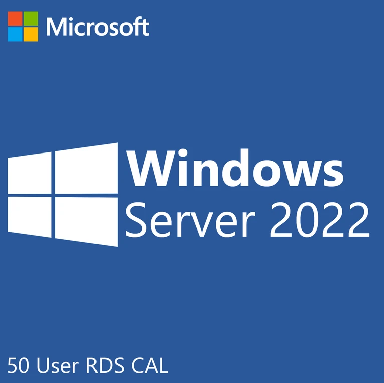 Server 2022 Standard + RDS 50 User/Device CALs (2 keys)