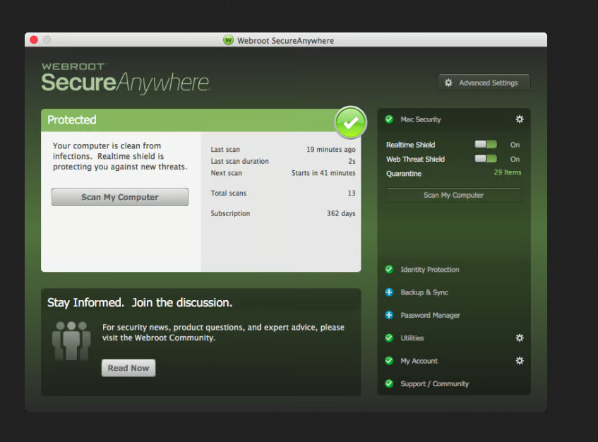 Webroot SecureAnywhere 2023 Key (1 Year / 1 Device)