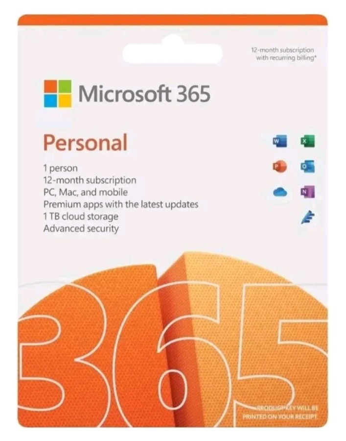 Microsoft Office 365 Personal 1 year