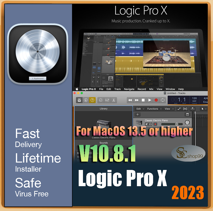 Logic Pro X v10.8.1 Premium For Mac/M1/M2