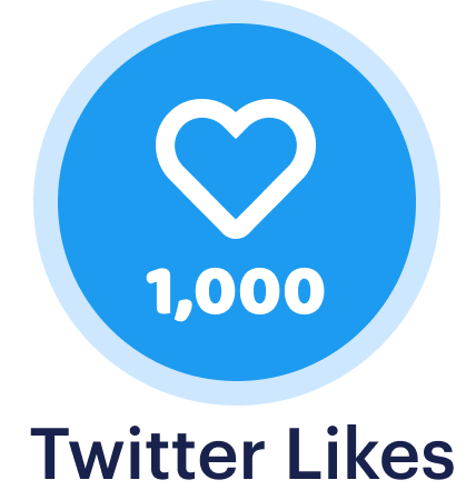 1,000 Twitter Likes ⭐️HIGH QUALITY⭐