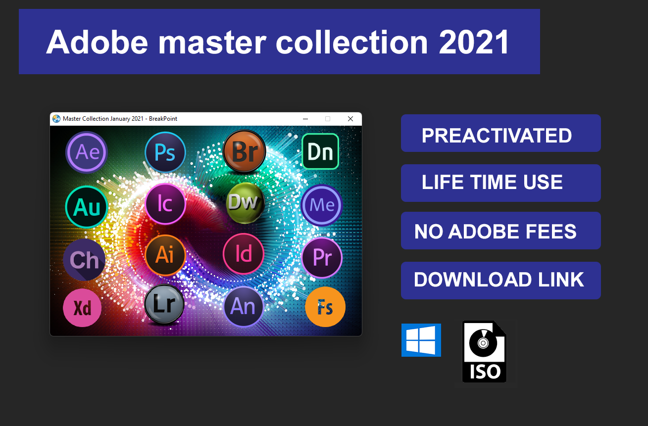 A D O B E Master Collection 2021 (Pre-Activated .ISO)